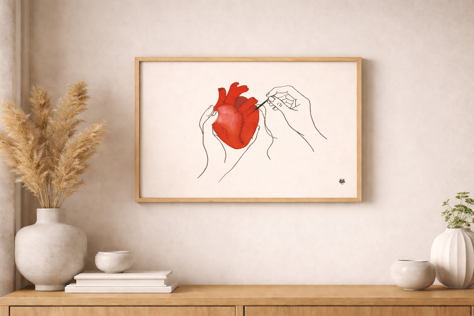 Cœur Résilient - Oeuvre originale signée @licia